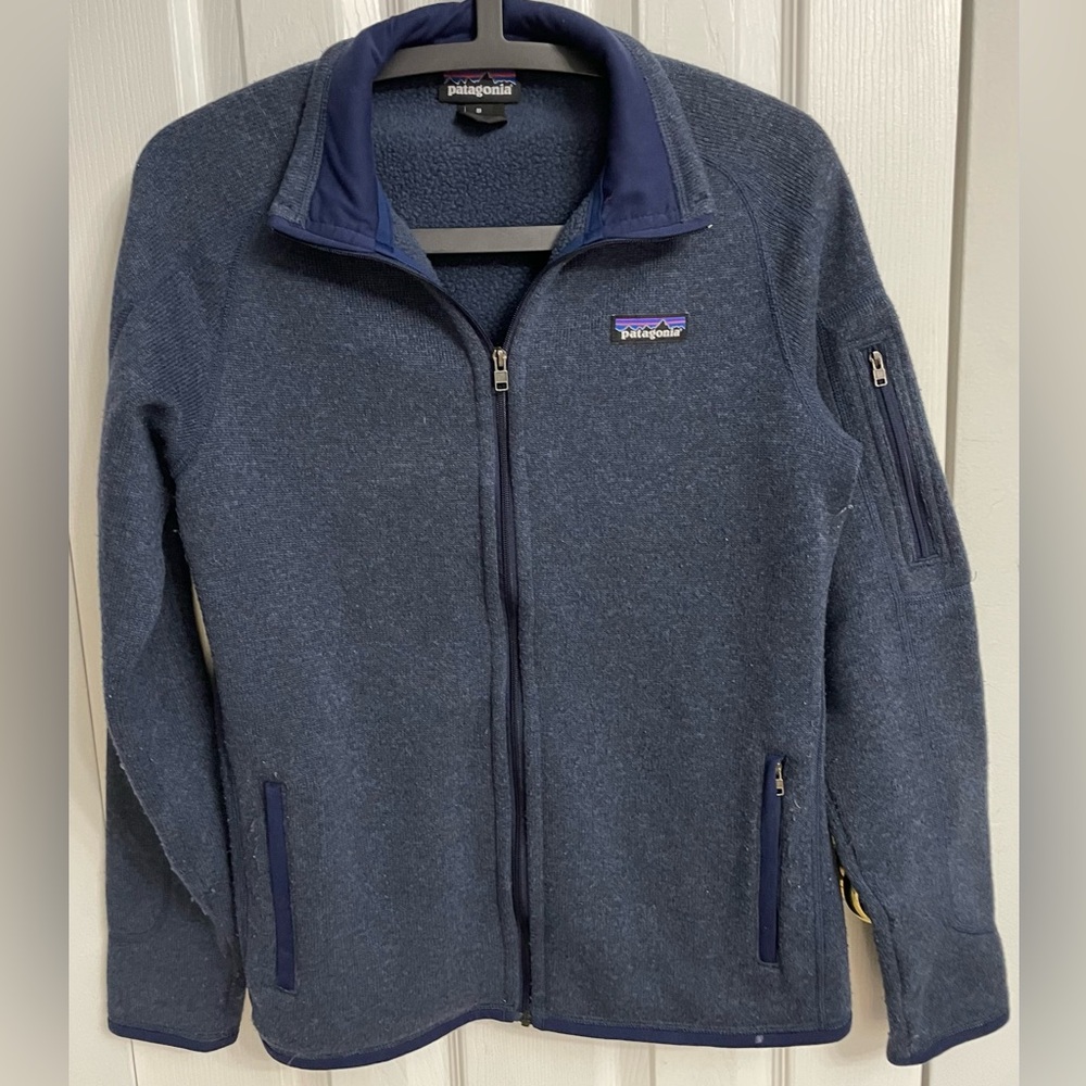 Patagonia Navy Full-Zip Better Sweater Fleece Jacket